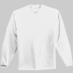 Gildan Adult 6.1 Ounce Long Sleeve Tee. 100% cotton pre-shrunk fabric