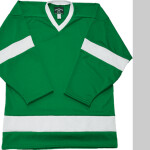 Philly Express two color polyester mesh hockey jerseys are 150 denier heavy polyester mesh. Ribbed k