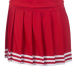 Teamwork Youth Pleated Cheer Skirt w/Stripe Trim