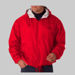 UltraClub Adult Fleece-Lined Hooded Jacket