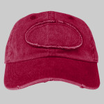 Pigment-Dyed Raw-Edge Patch Baseball Cap