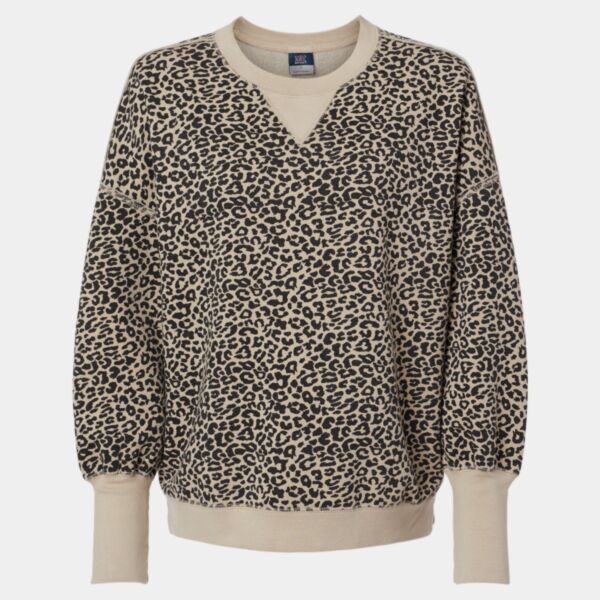 Women's Sueded Fleece Crewneck Sweatshirt Thumbnail