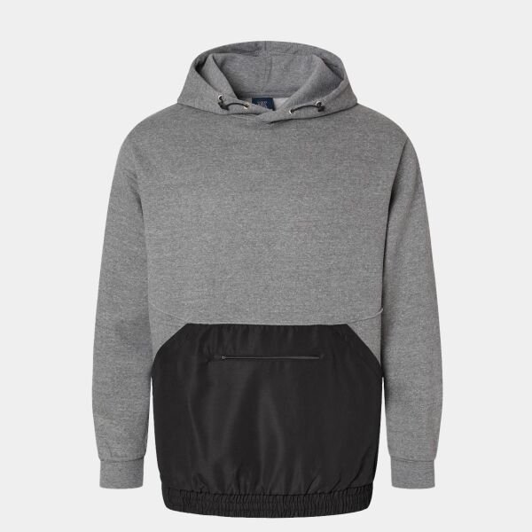 Unisex Mixed Media Hooded Sweatshirt Thumbnail