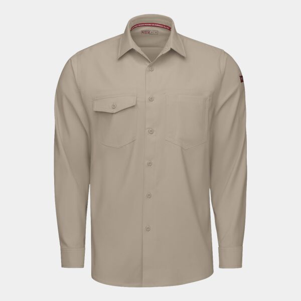 Men's Tall Cooling Long Sleeve Work Shirt Thumbnail