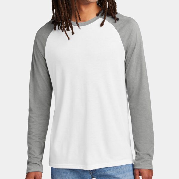 Unisex Tri Blend Long Sleeve Colorblock Raglan Thumbnail