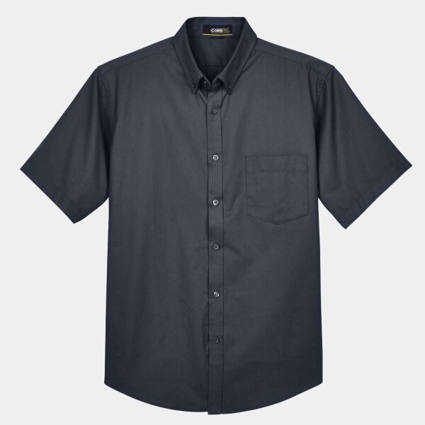 Men's Optimum Short Sleeve Twill Dress Shirt Thumbnail