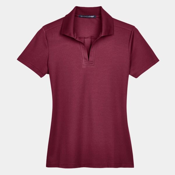 Women's CrownLux Performance® Plaited Polo Thumbnail