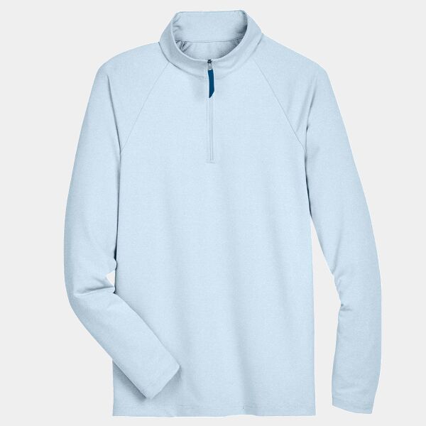 Men's CrownLux Performance® Clubhouse Micro-Stripe Quarter-Zip Pullover Thumbnail