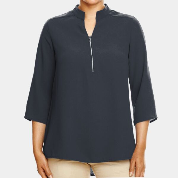 Women's Perfect Fit™  Three-Quarter Sleeve Crepe Tunic Thumbnail