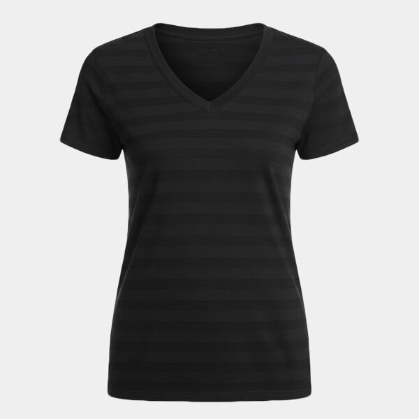 Women's Invisible Stripe V-Neck T-Shirt Thumbnail