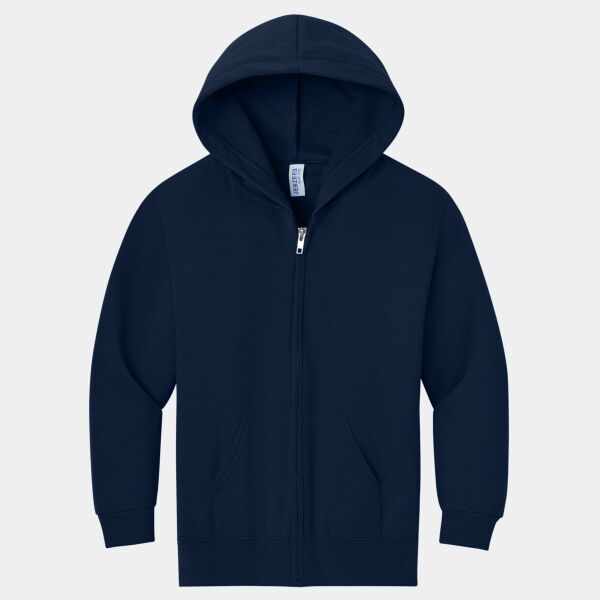Youth NuBlend ® Full Zip Hooded Sweatshirt Thumbnail