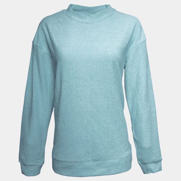 Women's Weekend Terry Mock Neck Pullover Thumbnail