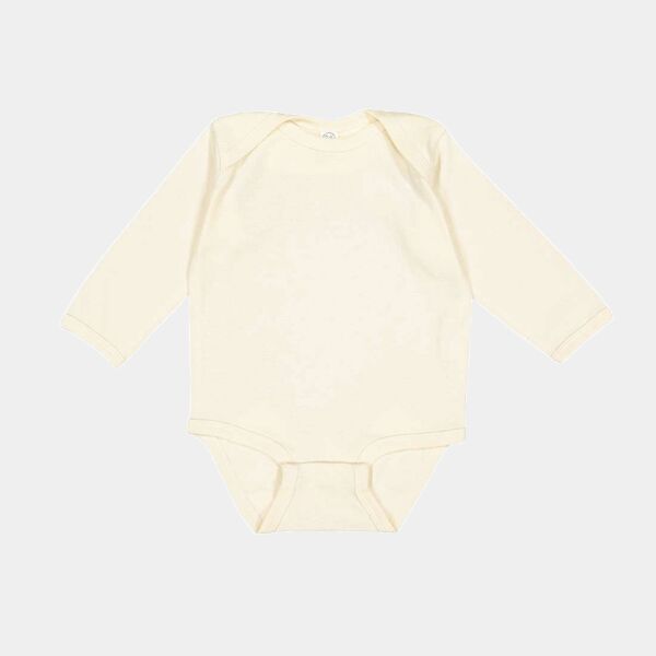 Infant Long Sleeve Baby Rib Bodysuit Thumbnail