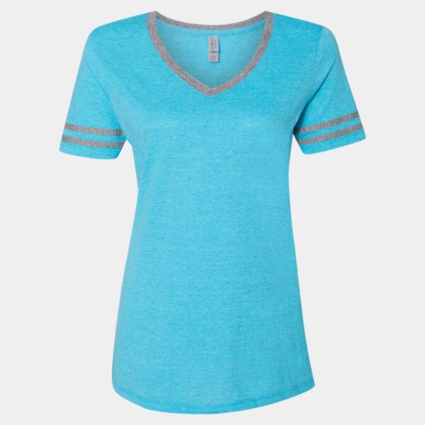 Women's Varsity Triblend V-Neck T-Shirt Thumbnail
