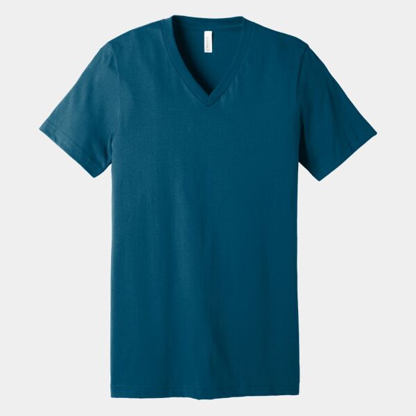 Unisex Jersey Short Sleeve V Neck Tee Thumbnail