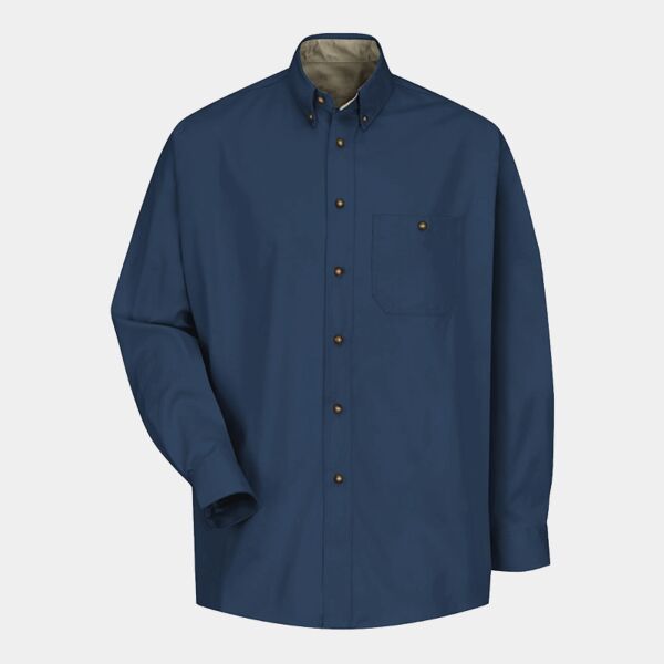 Men's Cotton Contrast Dress Shirt Thumbnail