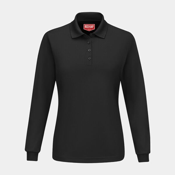 Women's Long Sleeve Performance Knit Polo Thumbnail