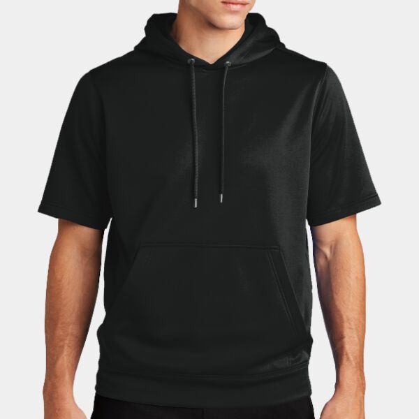 Sport Wick ® Fleece Short Sleeve Hooded Pullover Thumbnail