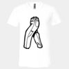 Unisex Jersey Short-Sleeve V-Neck T-Shirt Thumbnail