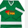 Philly Express two color polyester mesh hockey jerseys are 150 denier heavy polyester mesh. Ribbed k Thumbnail