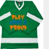 Philly Express two color polyester mesh hockey jerseys are 150 denier heavy polyester mesh. Ribbed k Thumbnail